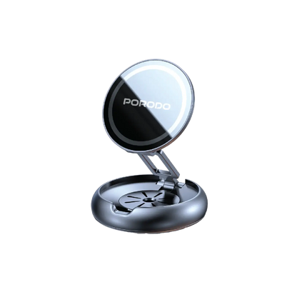 Porodo Aromatic Foldable Phone Holder with Aromatherapy Diffuser - Gray