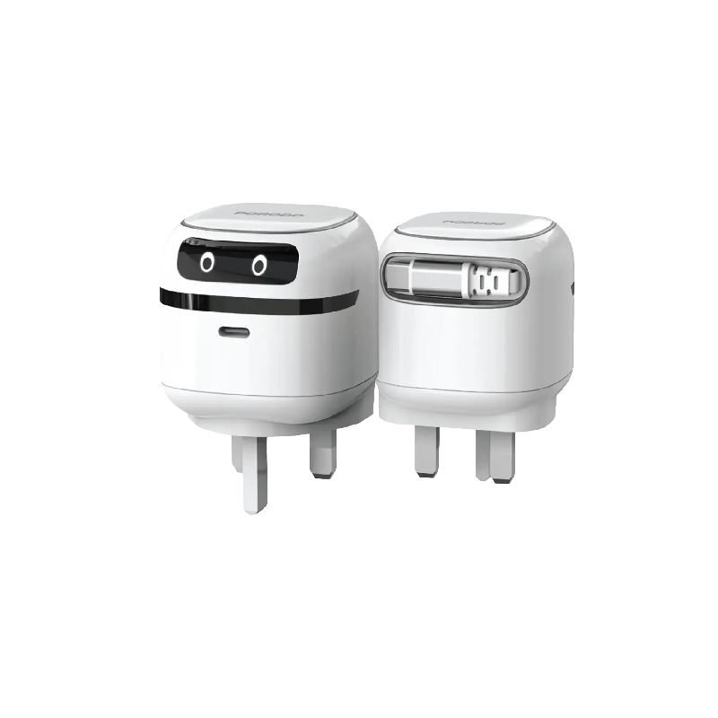 شاحن بورودو أيون ميني للسفر PD 65 واط - أبيض