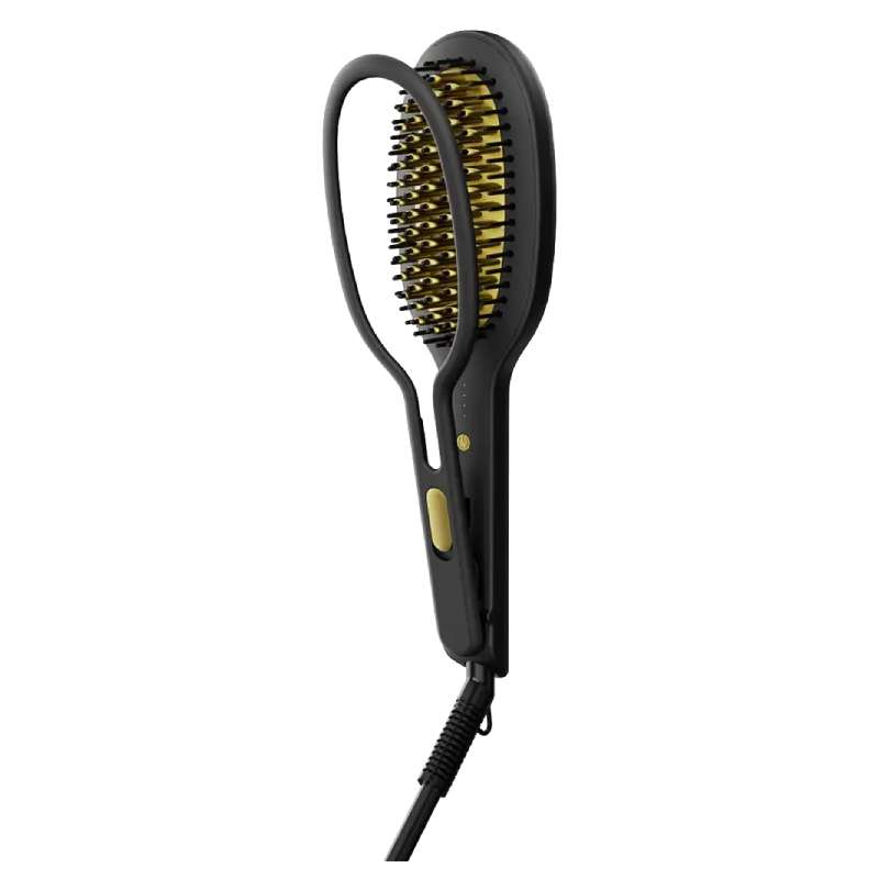 Porodo Ceramic Hair Straightener - Black & Gold