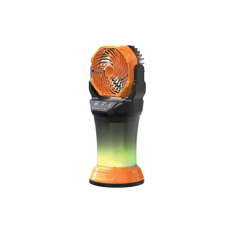 Porodo FreshPulse Portable Misting Fan - Orange & Black
