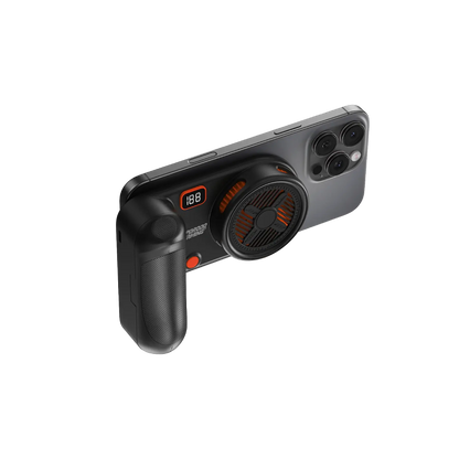 Porodo Gaming Arcticchill Magnetic Phone Cooler With Ultra-Quiet Fan - Black/Orange