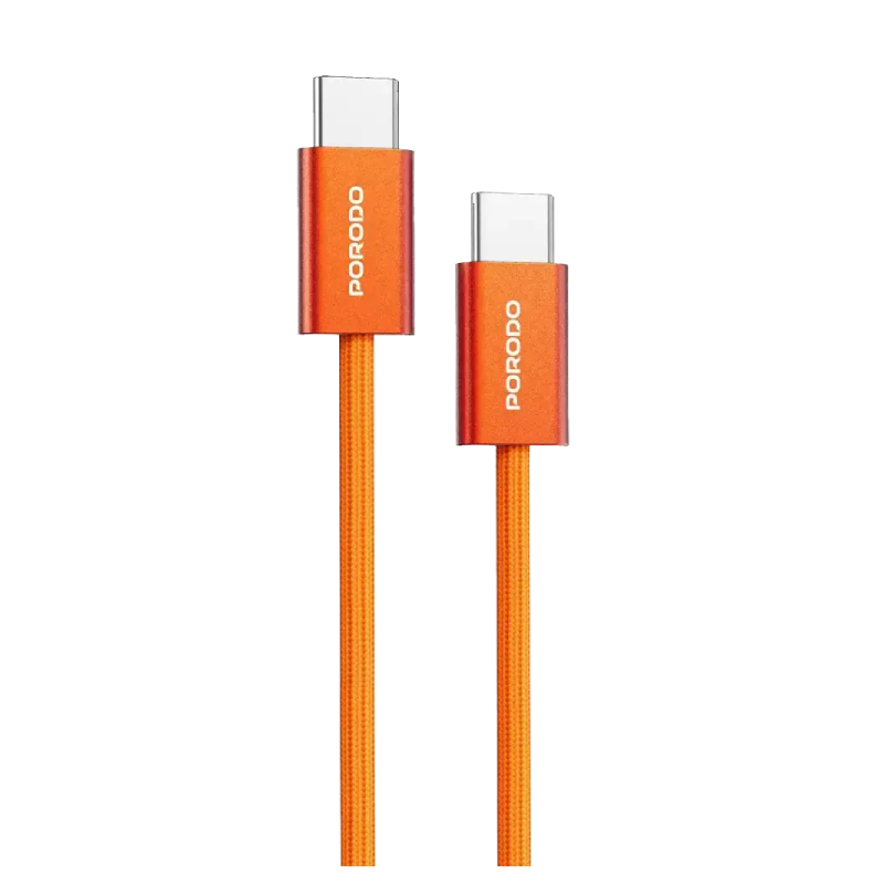 Porodo High-Speed USB-C Braided Cable Charging & Data Transfer