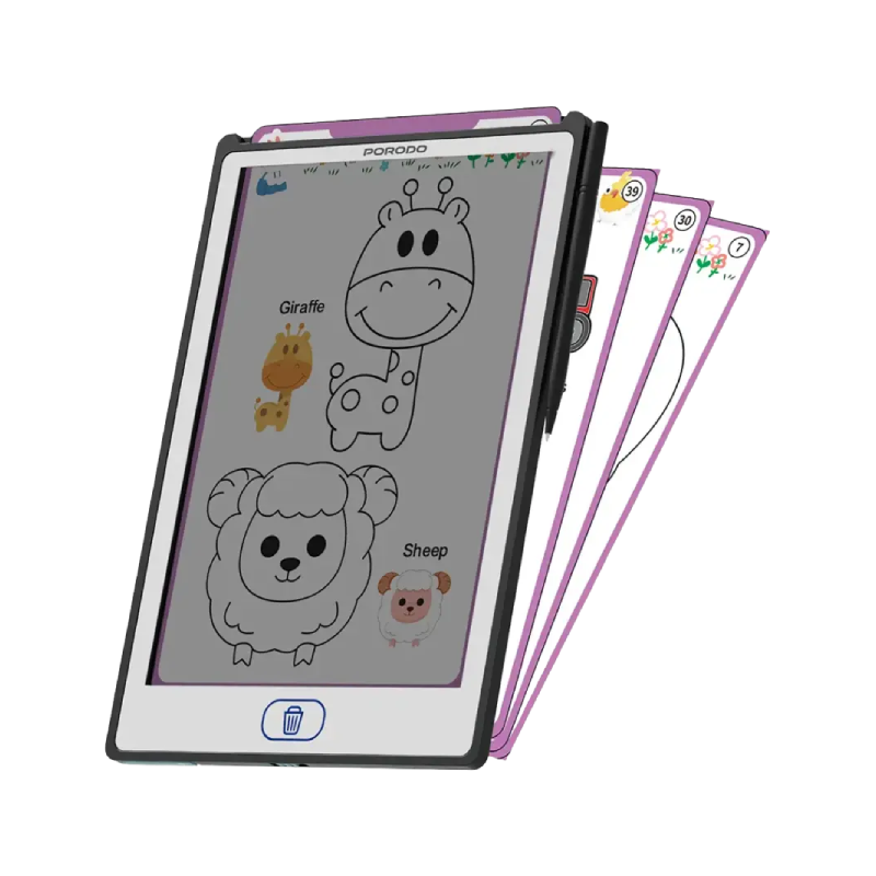 Porodo Kids Writing Tablet - Black