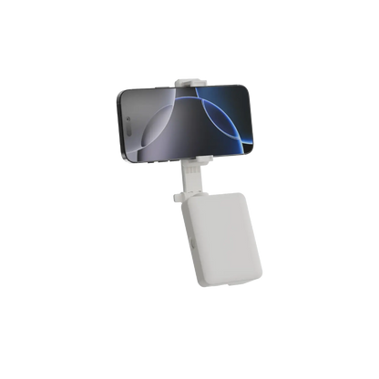 Porodo Lifestyle 3-In-1 Bluetooth Selfie Stick with Detachable Fill Light & Stand - White