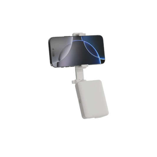 Porodo Lifestyle 3-In-1 Bluetooth Selfie Stick with Detachable Fill Light & Stand - White