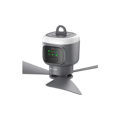 Porodo Lifestyle Camping Rechargeable Ceiling Fan - Gray