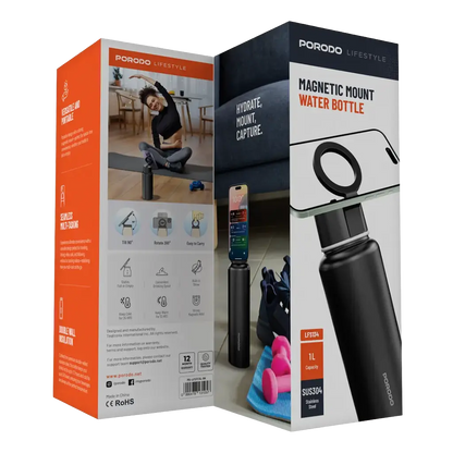 Porodo Lifestyle Magnetic Mount Water Bottle