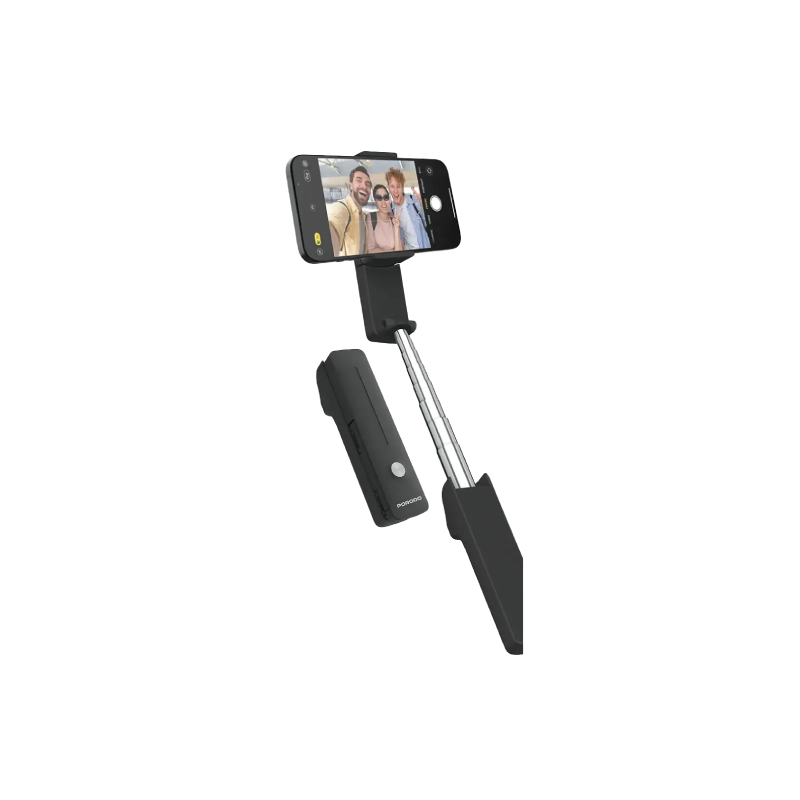 Porodo Lifestyle Ultra-Compact Bluetooth Selfie Stick - Black