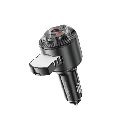 Porodo MistCharge 2-in-1 Car Charger with Air Diffuser - Black