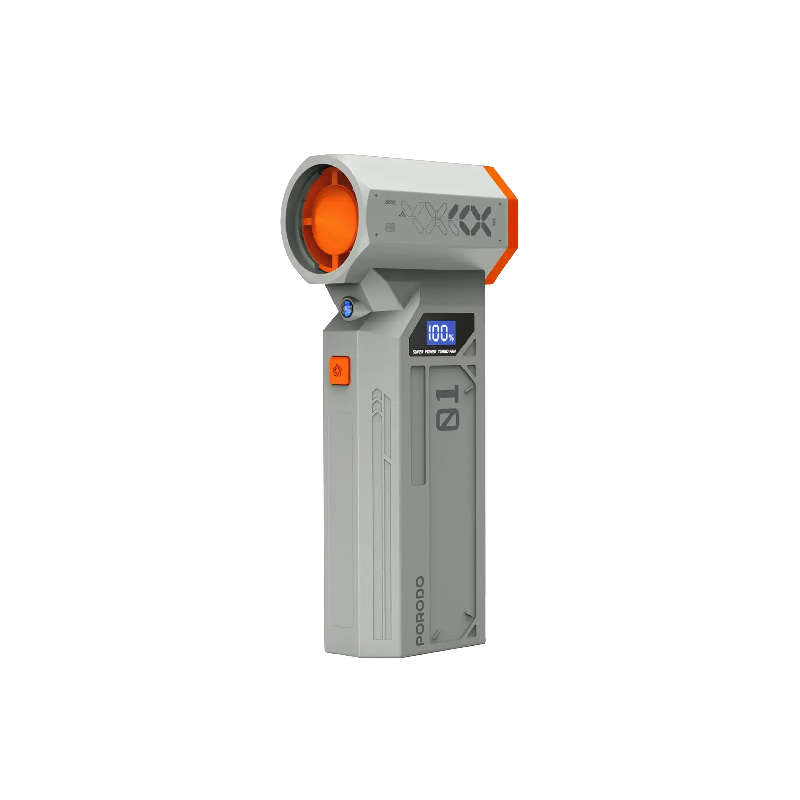 Porodo Rushjet Cordless Dust Blower with Turbo Speed - Gold/Orange