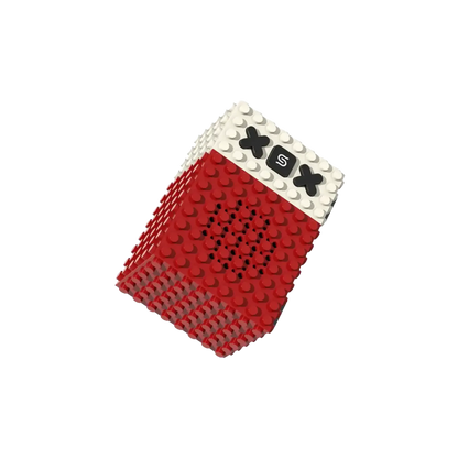 Porodo Soundtec MiniBlock Portable Stereo Speaker - Red