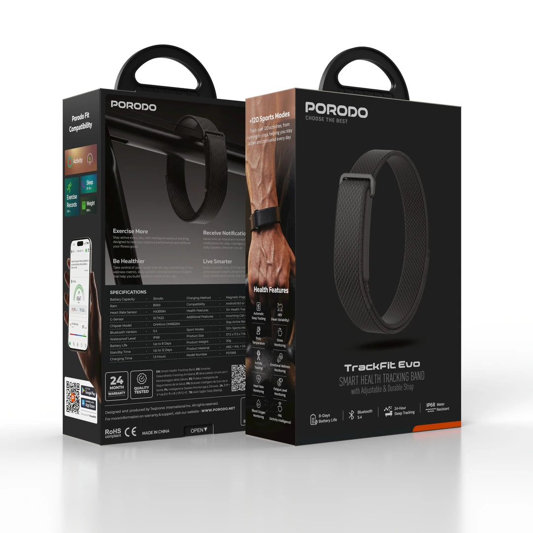 Porodo TrackFit Evo Smart Health & Fitness Band