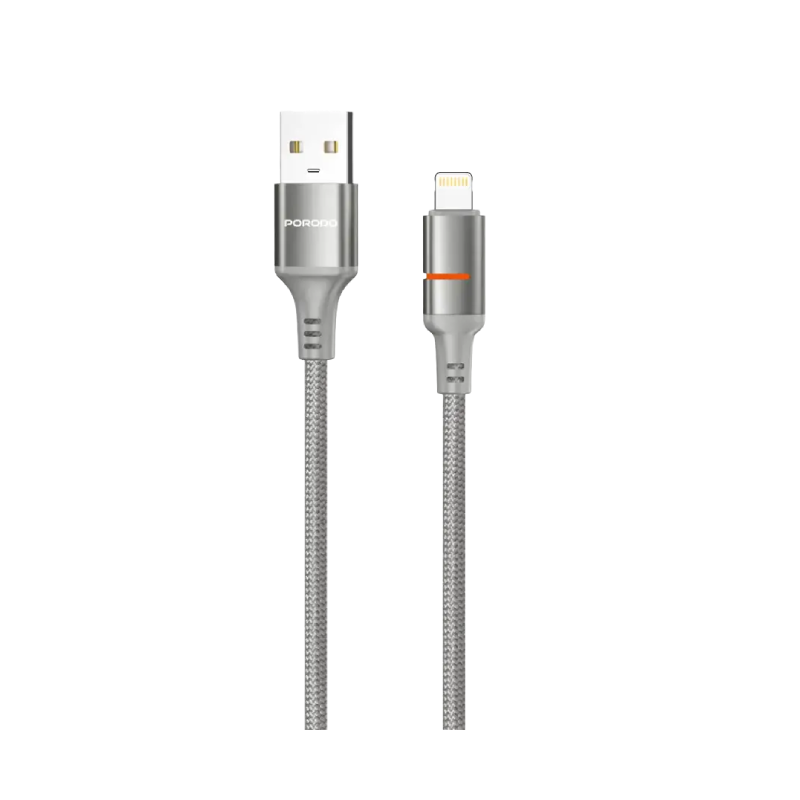 Porodo USB-A To USB-C/Lightning LED Light Cable