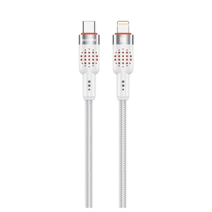 Porodo USB-C to Lightning Aluminum Braided Cable