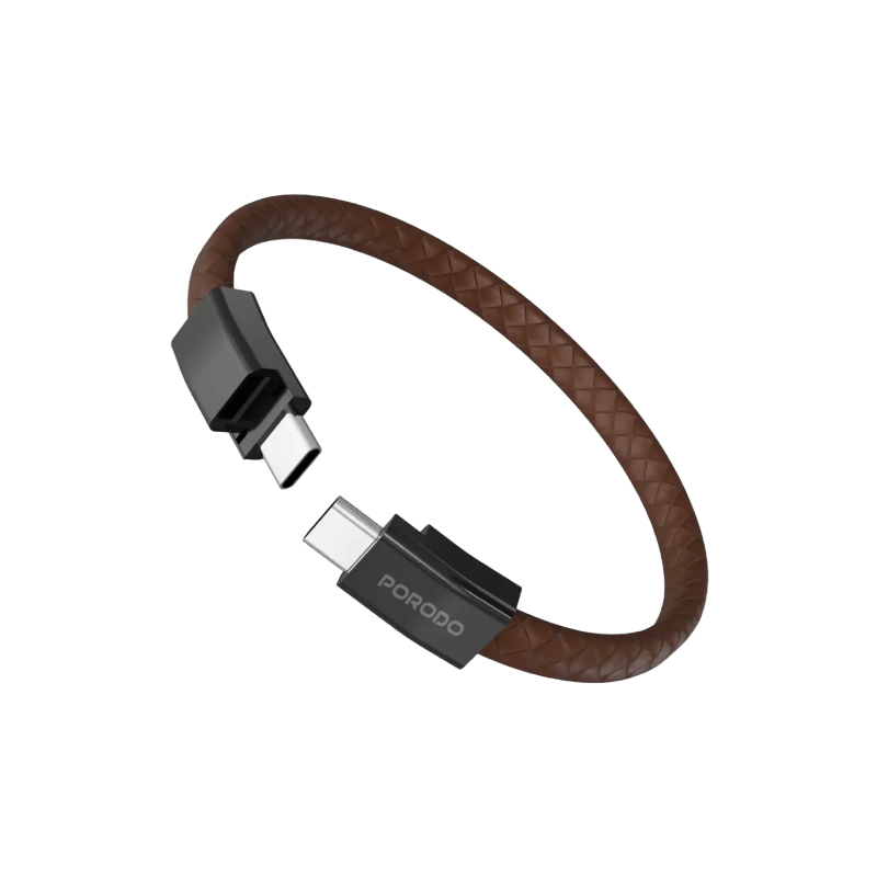 كابل معصم USB-C إلى USB-C من بورودو بمشبك مغناطيسي من الفولاذ