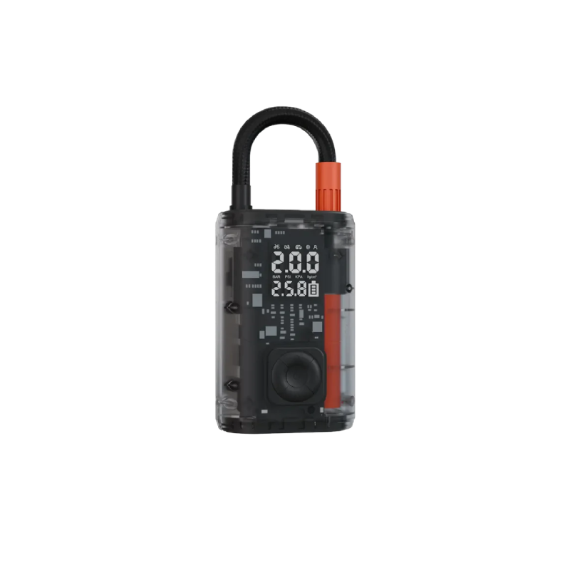 Porodo Vyrox Car Tire Inflator with Real-Time Pressure Display - Black