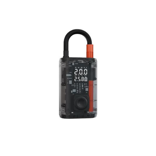 Porodo Vyrox Car Tire Inflator with Real-Time Pressure Display - Black