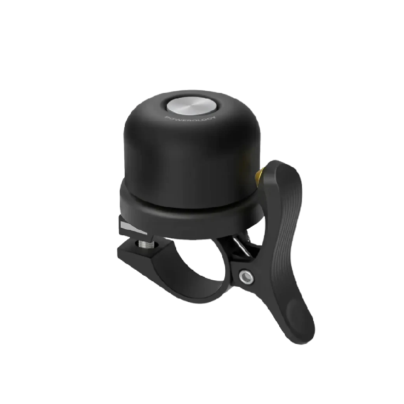 Powerology Bicycle & Scooter Bell With Airtag Mount - Black