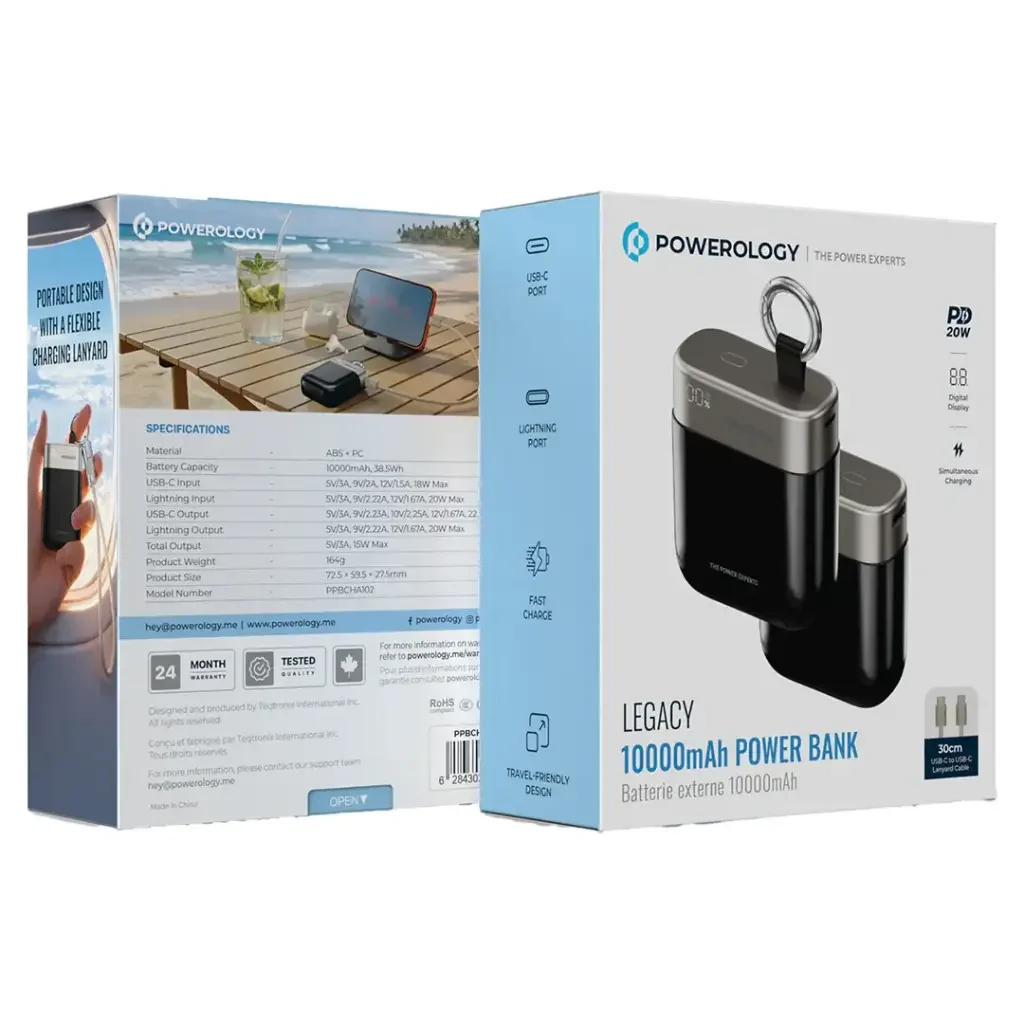 POWEROLOGY LEGACY 10MAH POWER BANK