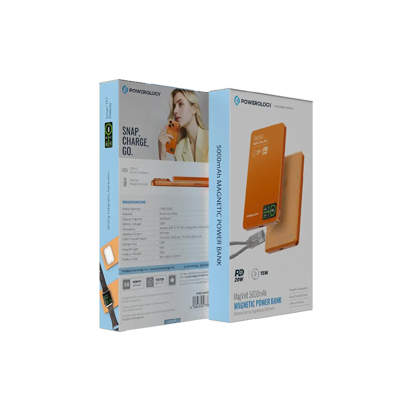 Powerology MagVolt 5000mAh Magnetic Power Bank