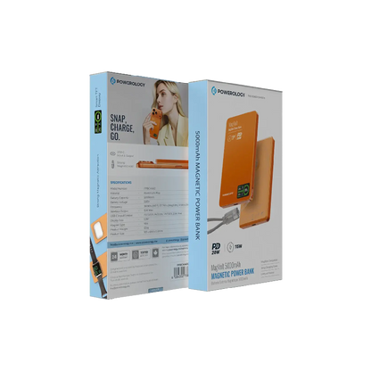 Powerology MagVolt 5000mAh Magnetic Power Bank