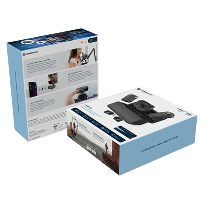 Powerology Pure Q1 AI Noise-Cancelling Microphone - Black