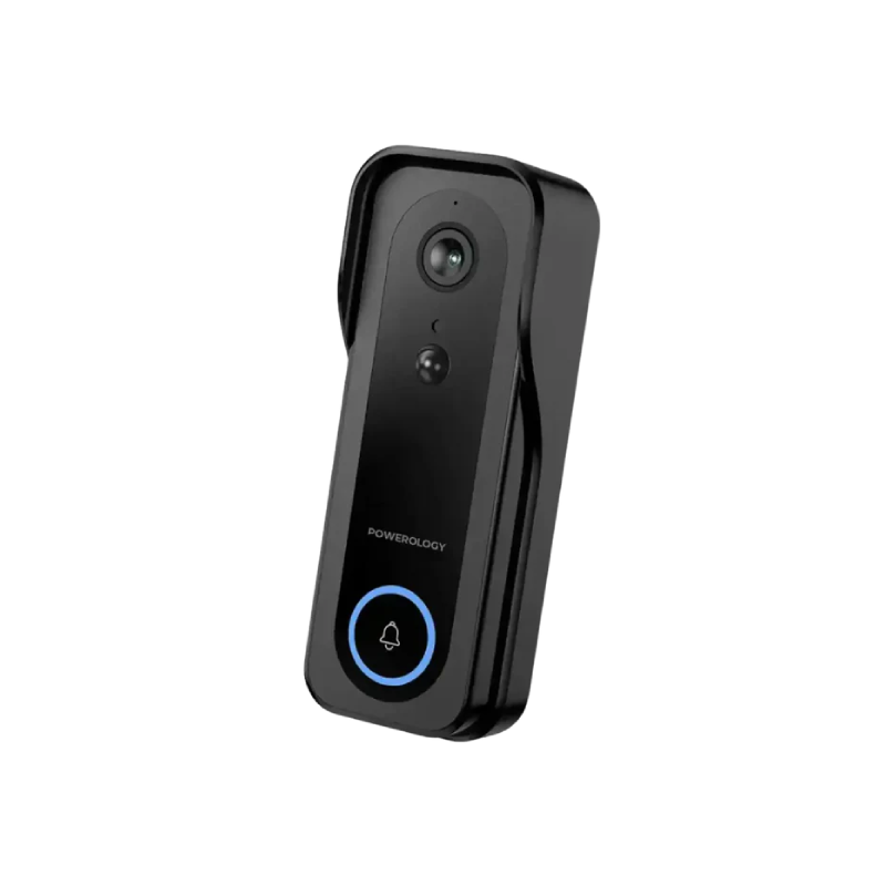 Powerology Smart Doorbell Camera - Black