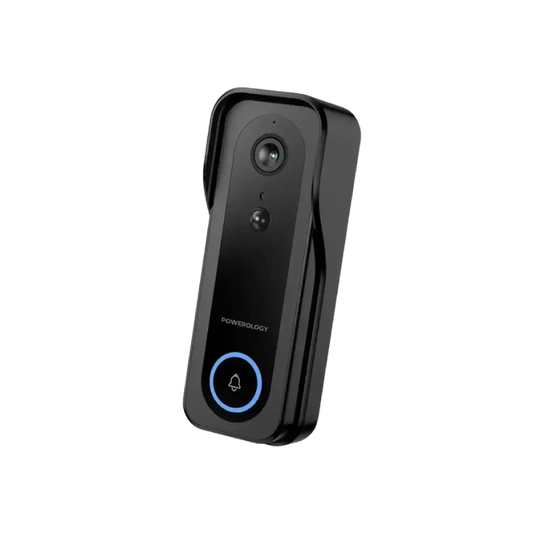 Powerology Smart Doorbell Camera - Black
