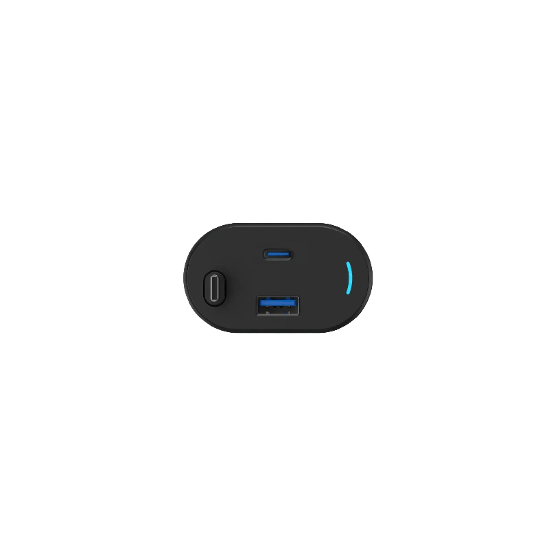 Powerology Type-C Retractable Car Charger 115W - Black
