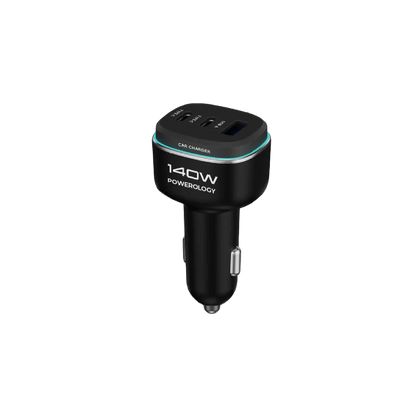 Powerology 140W Triple-Port High-Power Car Charger
