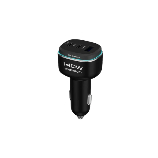 Powerology 140W Triple-Port High-Power Car Charger