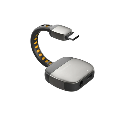 Powerology 2-IN-1 Adapter Type-C to 3.5mm AUX - Gray