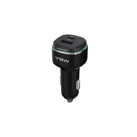 Powerology 75W Dual-Port High-Power Car Charger