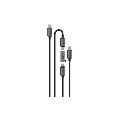 Powerology Argos Dual USB-C Cables with Connector - Grey