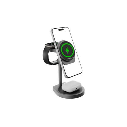 Powerology Eifel (3-In-1 )Wireless Charger / Gray