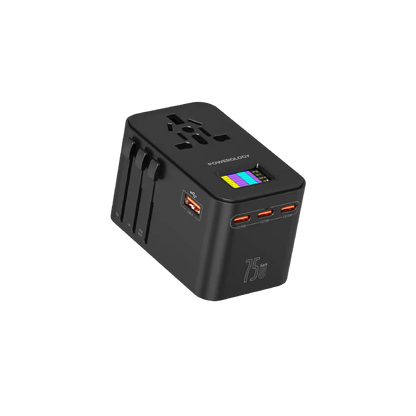 Powerology GaN 75W Universal Charger - Black