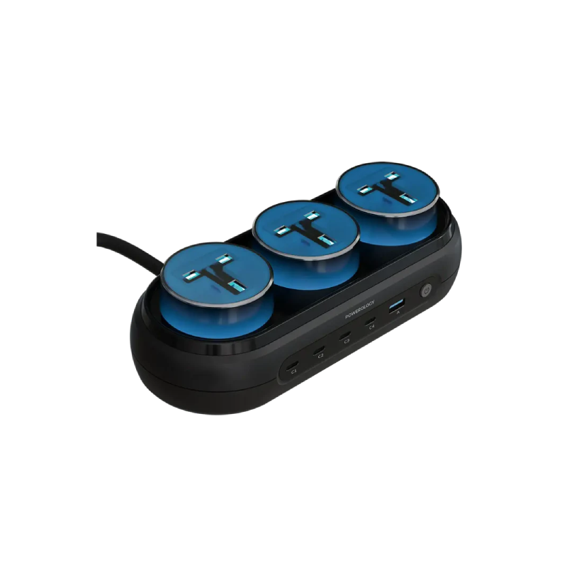 Powerology Holix Gan Multi-Port Power Station - Grey