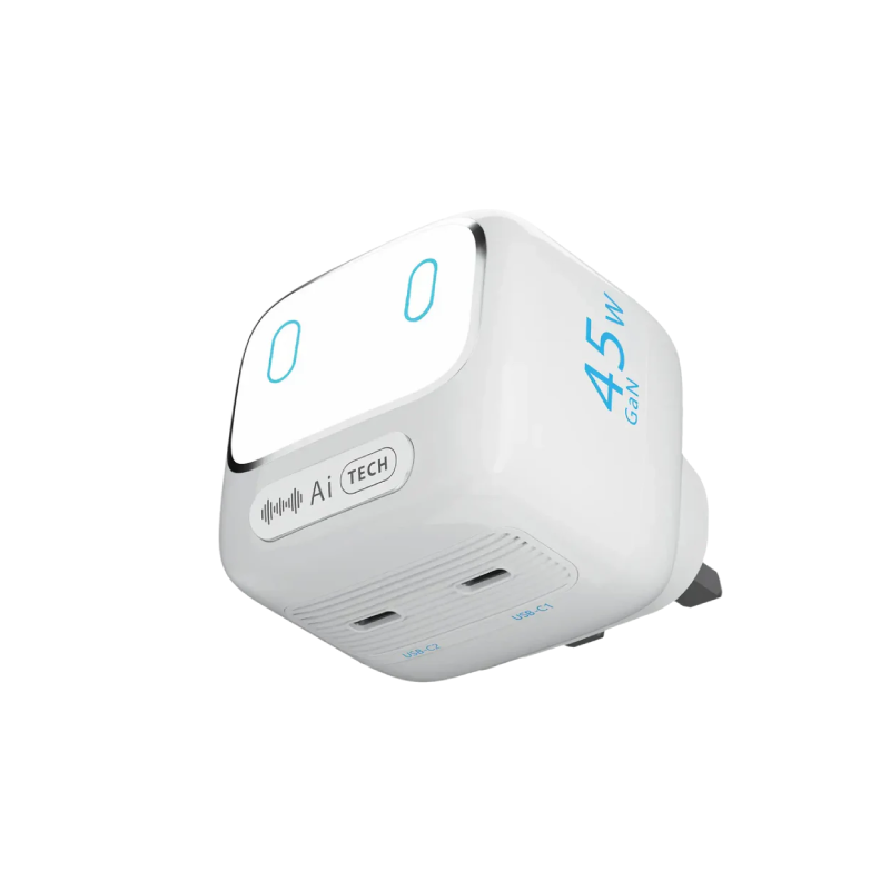 Powerology Lumix GaN AI Power Charger - White