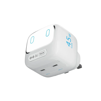 Powerology Lumix GaN AI Power Charger - White