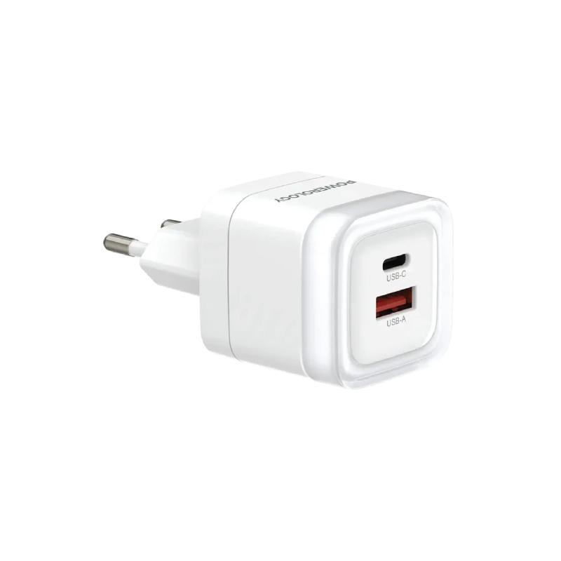 Powerology Lunex Series Fast Charging Adapter PD 35W - White
