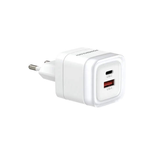 Powerology Lunex Series Fast Charging Adapter PD 35W - White