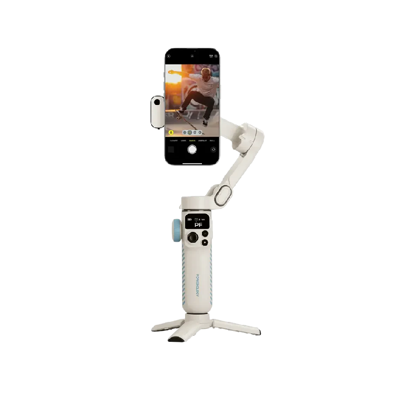 Powerology Magwave 3-Axis Magnetic Smart Phone Gimbal - White