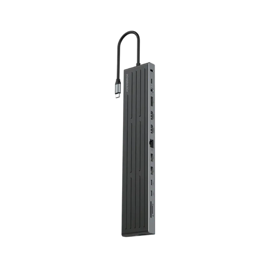 Powerology Nexis 13-in-1 Multi-Display USB-C Hub & Laptop Stand - Black