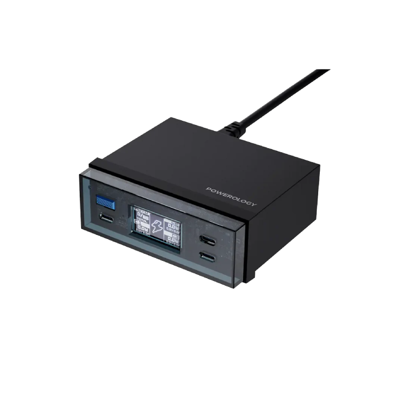 Powerology Power Hub Desktop Charging Station - Black
