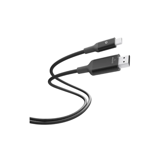 Powerology Power Sync Flex 4K USB-C to HDMI 2m Cable - Gray
