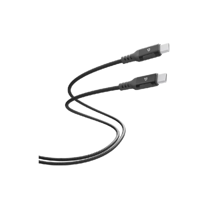 Powerology Power Sync Weave USB-C to USB-C 2m PD 100W - Gray