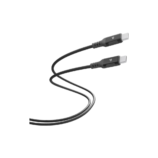 Powerology Power Sync Weave USB-C to USB-C 2m PD 100W - Gray