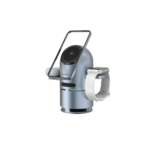 Powerology Qi2 Speaker Charge Station - Gray