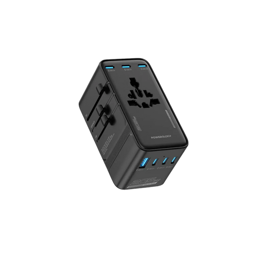 Powerology Spetrova GaN Multi-Port Universal Adapter - Black