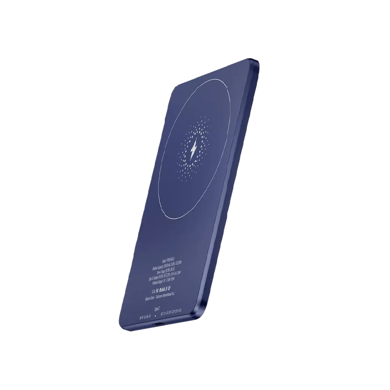 Powerology Ultra-Thin 5000mAh MagSafe Power Bank Blue